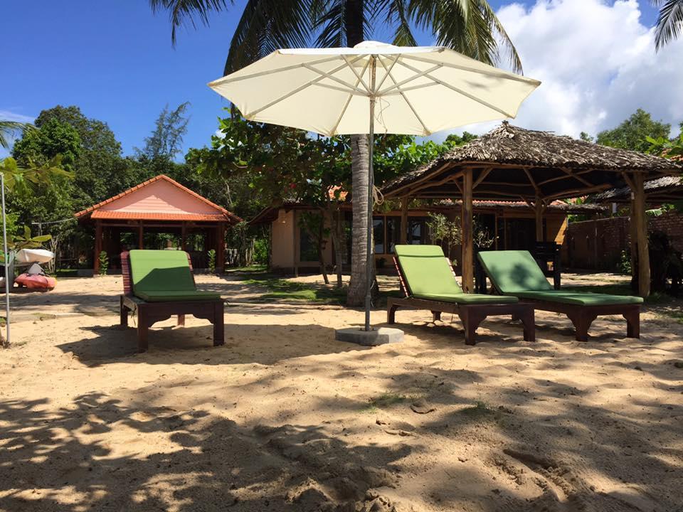Gold Sand Beach Bungalow Дуонг-Донг Экстерьер фото
