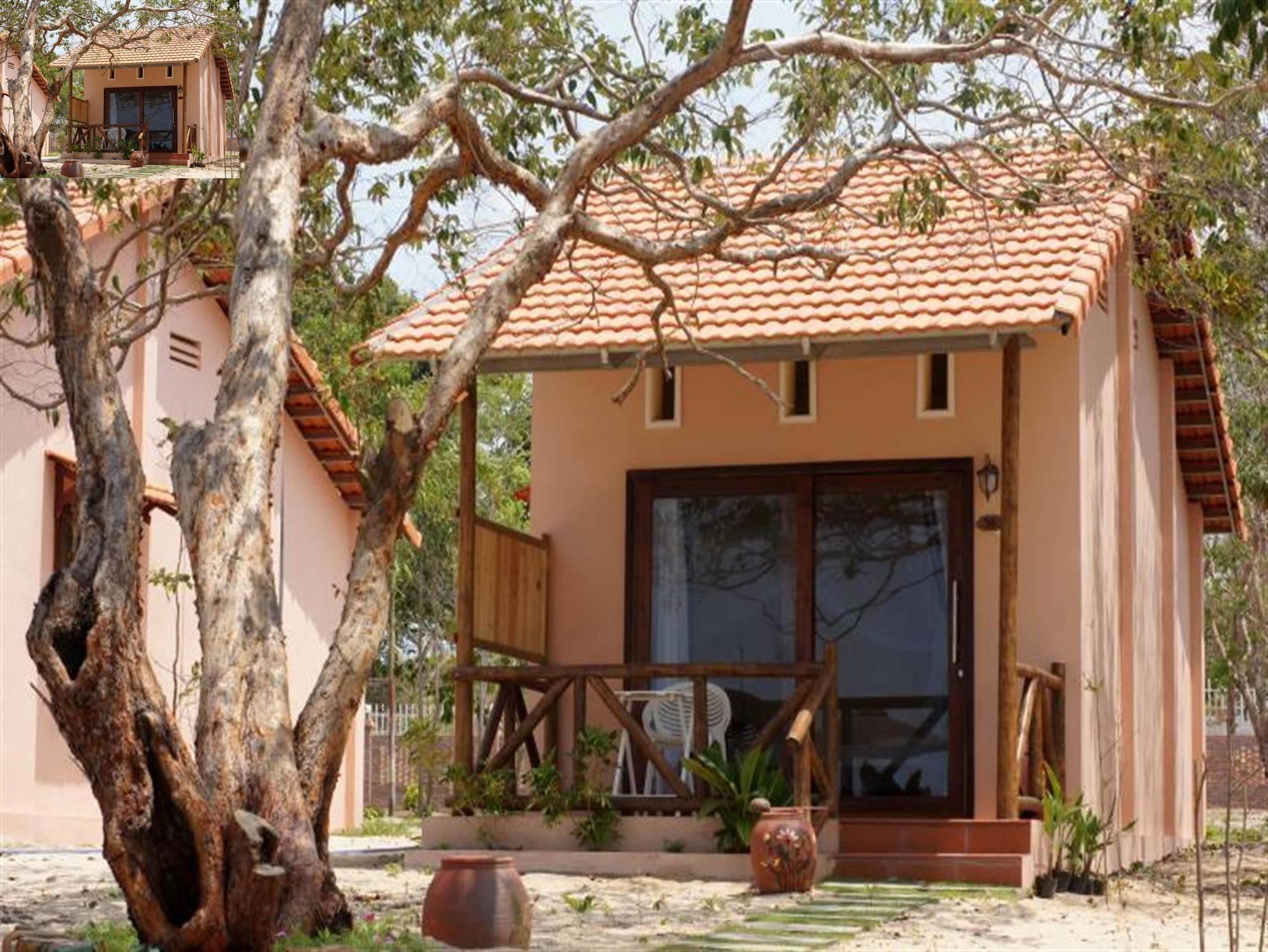 Gold Sand Beach Bungalow Дуонг-Донг Экстерьер фото